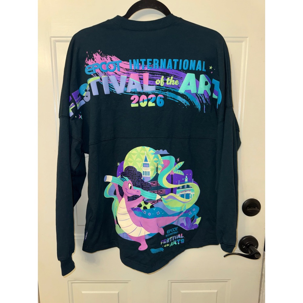 Disney Spirit Jersey EPCOT Festival of the Arts 2026 Figment Teal Long Sleeve